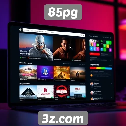 Avaliação da interface do usuário no site 85pg